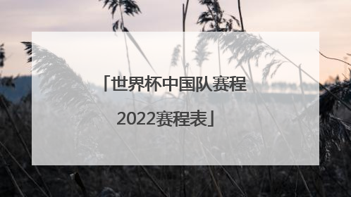「世界杯中国队赛程2022赛程表」短道速滑世界杯赛程2022赛程表