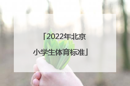 「2022年北京小学生体育标准」北京放寒假时间2022年小学生